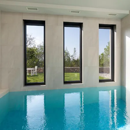 Cesarica With Heated Pool, Indoor Pool And Sauna Vrh (Krk)